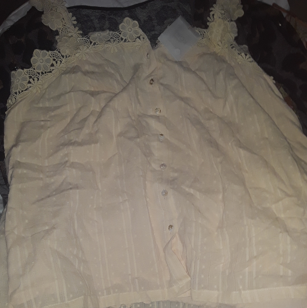Beige tank top from KORI America